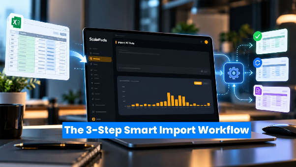 ScalePods purchase order import workflow for importing, matching, and classifying procurement data